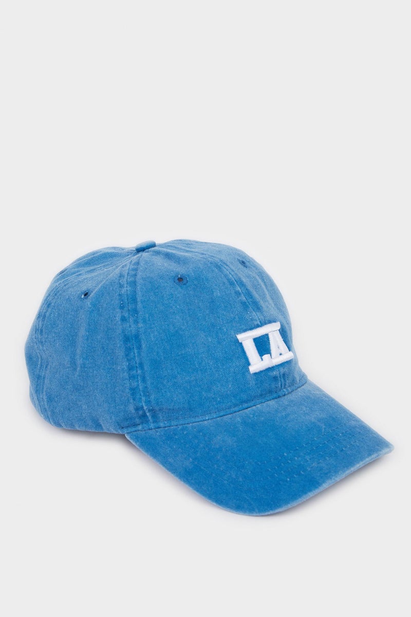 DeFacto Blue Man Man Embroidered Cotton Cap Casual - Image 3