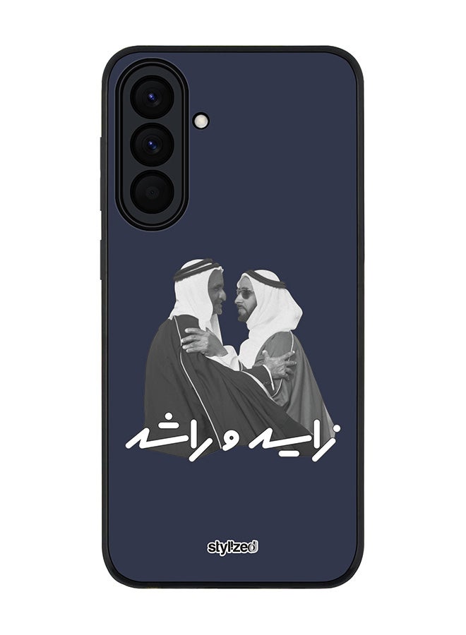 Stylizedd For Samsung Galaxy A37 Case,Slim fit Camera Protection, Shockproof Thin Phone cover  - Sheikh Zayed And Sheikh Rashid Dark Blue - Image 1