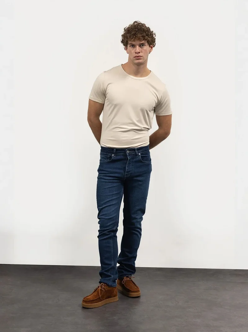 جيستو GIESTO Slim Fit Mid Waist Denim Jeans