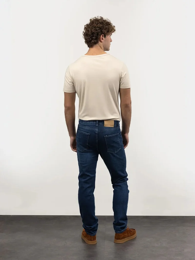 جيستو GIESTO Slim Fit Mid Waist Denim Jeans