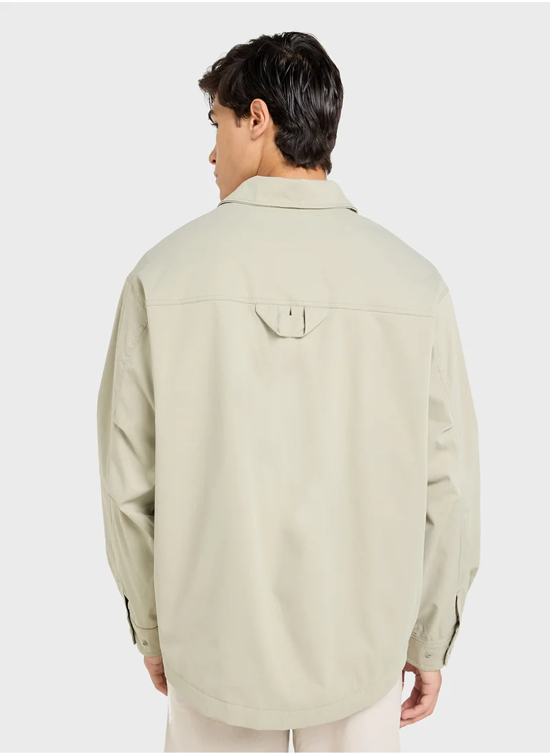 جاك اند جونز Jcohelvetica Parachute Regular Fit Overshirt