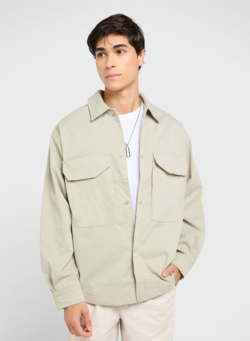 JACK & JONES Jcohelvetica Parachute Regular Fit Overshirt  - Image 1