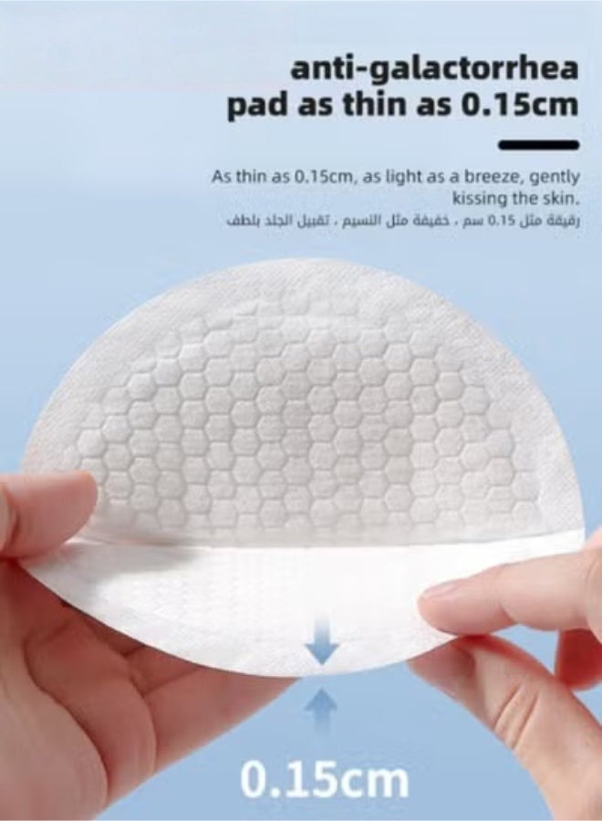 100 Count Disposable Nursing Pads For Breastfeeding, Ultra-Thin and Super-absorbent Breast Pads, Soft and Breathable Feeding Pads, 3D Shape Nipple covers, Individually Packaged - Image 1