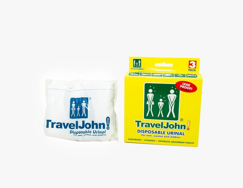 TravelJohn Disposable Urinal for Men, Women & Children - 3 Pack - Image 1
