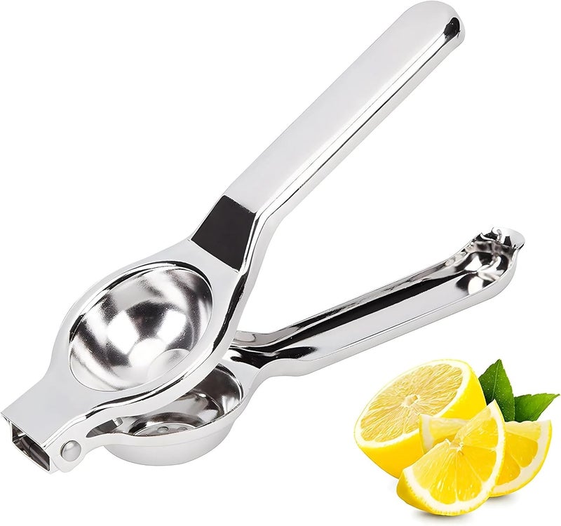 UPDESH Stainless Steel Lemon Squeezer with Attached Bottle Opener Silver - Image 1