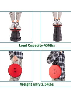 ELTRAZONE Upgraded-Portable Collapsible Folding Stool, Retractable Telescoping Foldable Camping Stool for Adults for Outdoor Fishing Hiking Gardening Travel BBQ (Red)  - Image 4