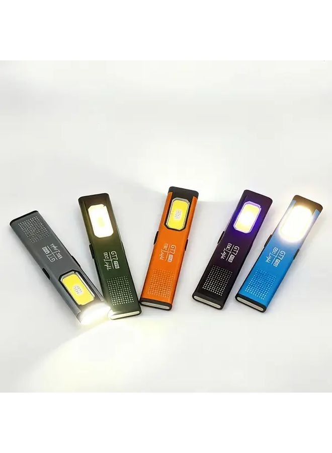 Black Mini COB LED Work Lamp Portable Magnetic Charging Emergency Light - Image 5