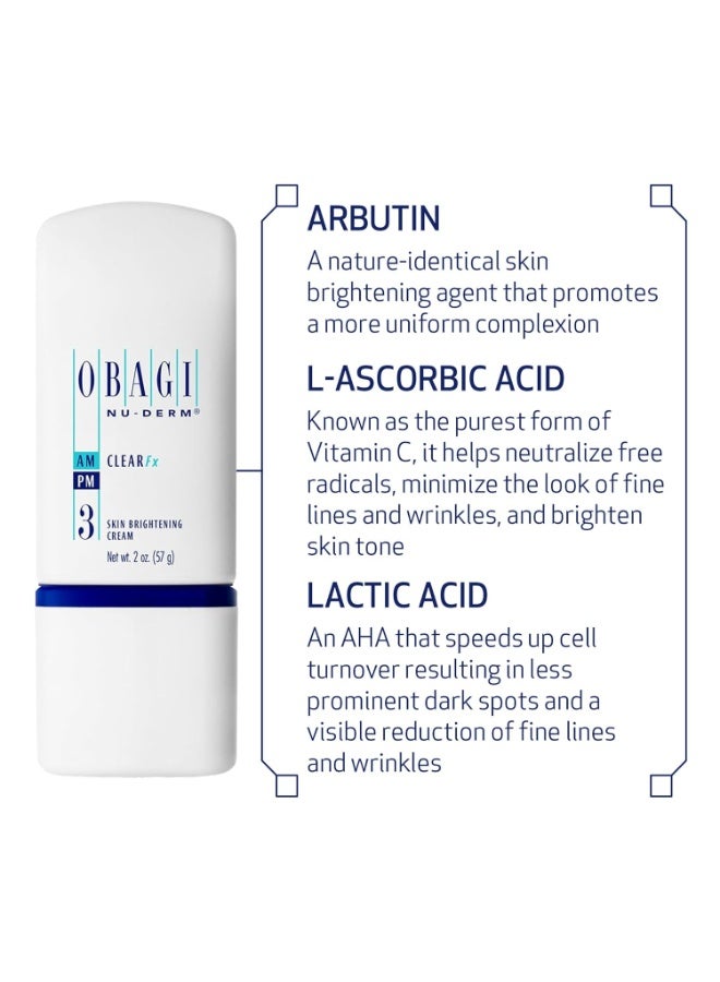 Obagi Medical NuDerm Clear Fx Skin Brightening and Evening Cream with Arbutin Vitamin C and Lactic Acid 2 oz - Image 4