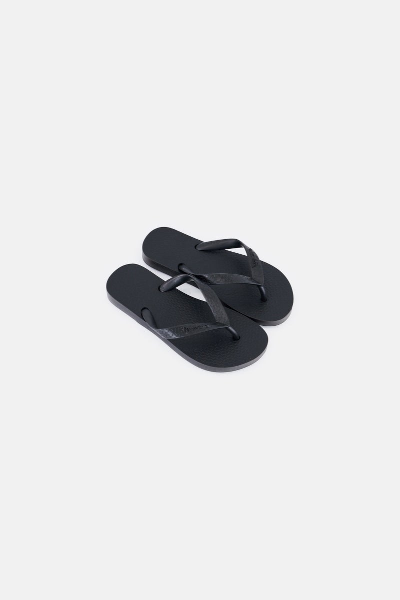 Ipanema Kids Girl Brand Logo Slip On Slippers, Black - Image 2