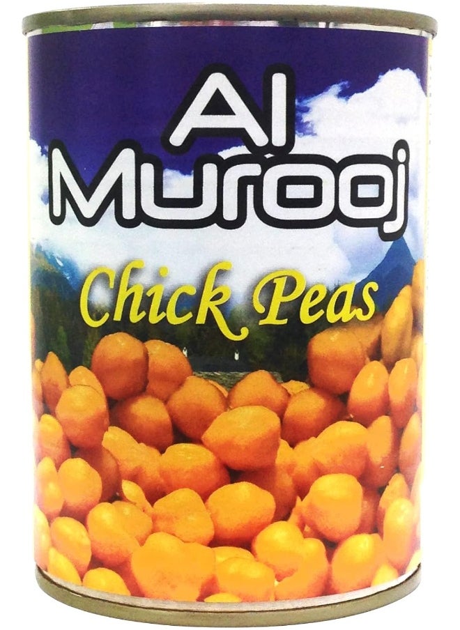 Al Murooj Boiled Chick Peas Tin 400gm  - Image 1