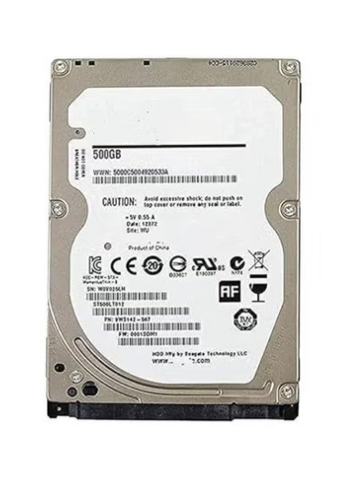 500GB 2.5" Internal Hard Drive – 5400 RPM, SATA 6Gb/s, Reliable Storage Solution