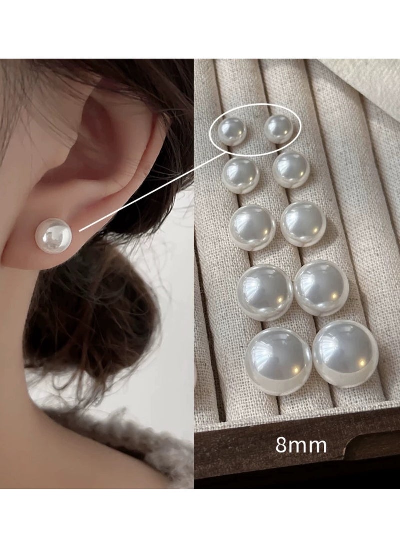 Mark Fairwhale - Cherry Blossom Pink High-End Pearl Earrings For Women - Image 1