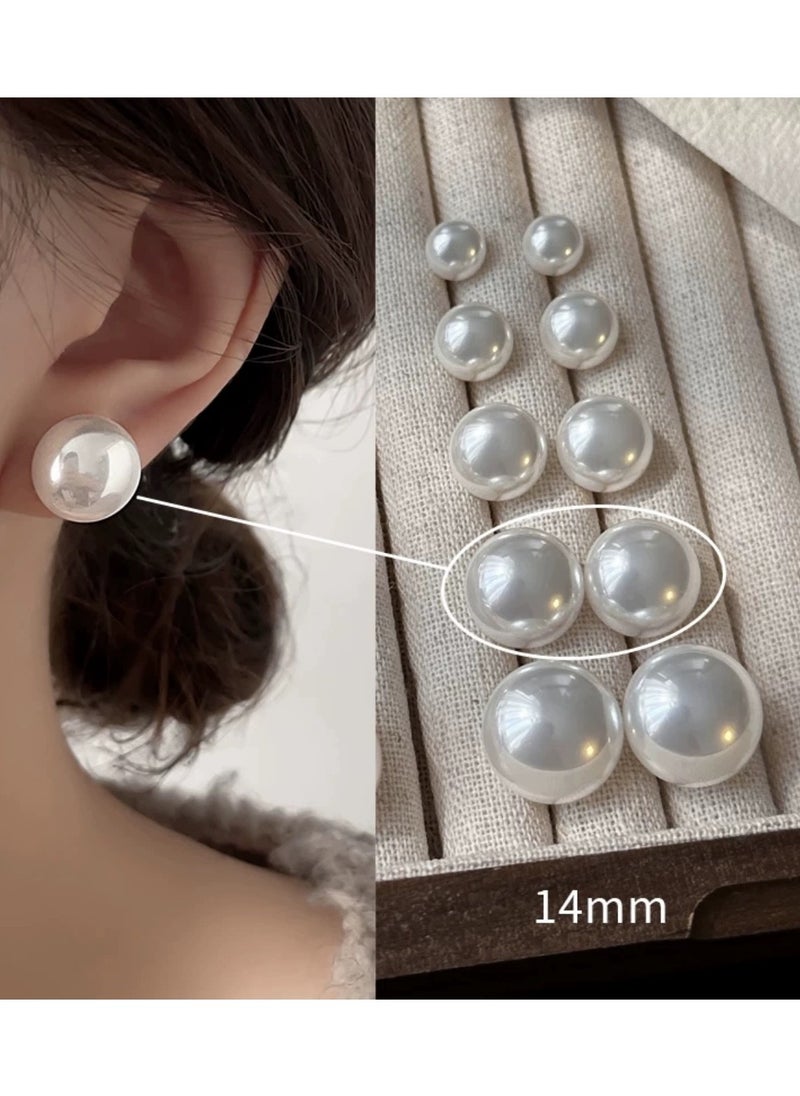 Mark Fairwhale - Cherry Blossom Pink High-End Pearl Earrings For Women - Image 1