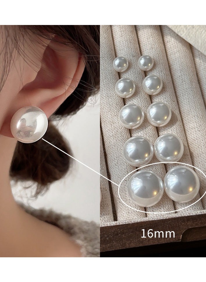 Mark Fairwhale - Cherry Blossom Pink High-End Pearl Earrings For Women - Image 1