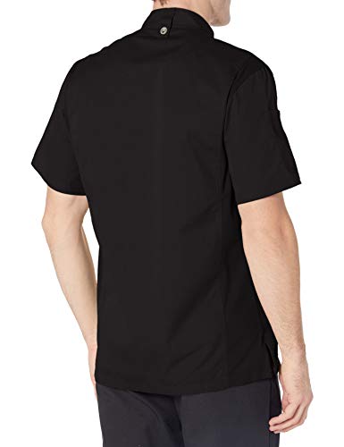 Chef Works Men's Springfield Chef Coat, Black, XX-Large - Image 2