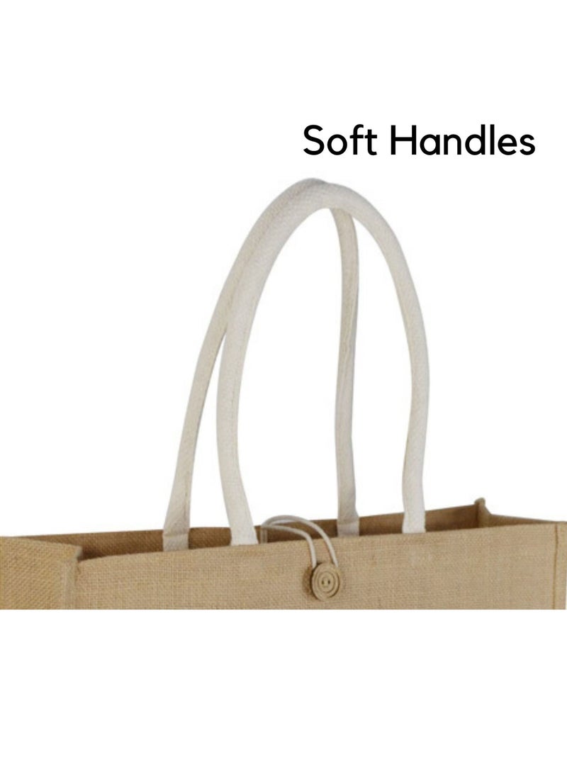Eco-neutral Shopping Tote Bag with Canvas Front Pocket  - Image 3