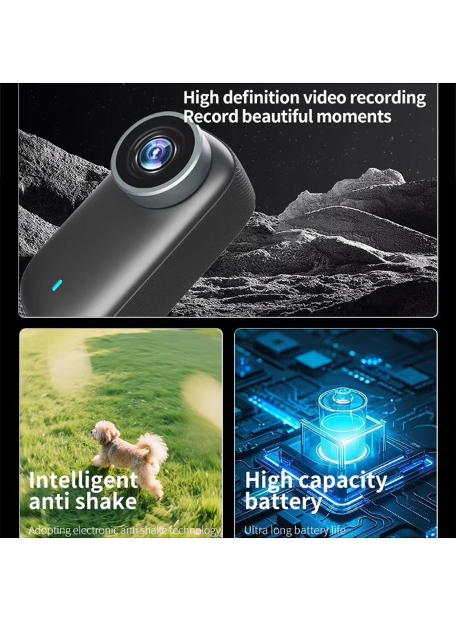 4K Thumb Action Camera with WiFi, Wearable Body Cam, Magnetic Mount for Hands Cycling, Travel & Sports Recording, Wide Angle Lens - Image 5