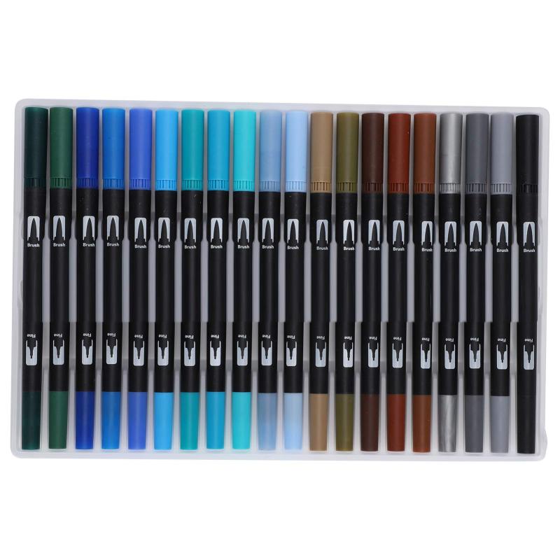Watercolor Markers: 60 Black Dual Tip Design - High Quality Water-Soluble Odorless Ink For Artists, Kids, Students And Art, Painting, Illustration Projects - Image 3