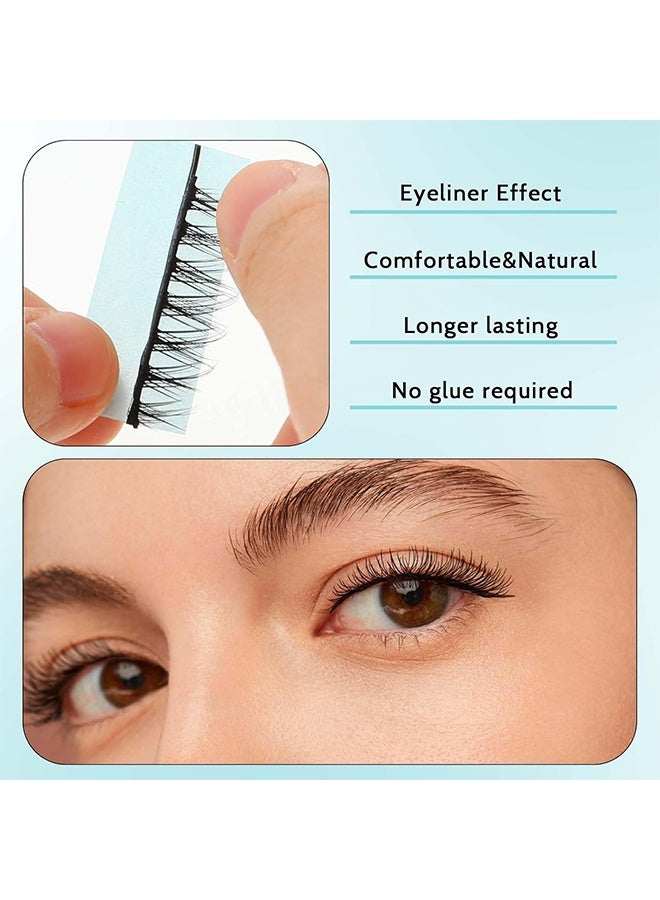 40 PCS Self-Adhesive Eyelashes Jelly Strips, Strong-Hold False Lashes Adhesive Strips, Waterproof Self-Adhesive Eyelash Glue Strips, Reusable Lash Glue Strip - Image 5