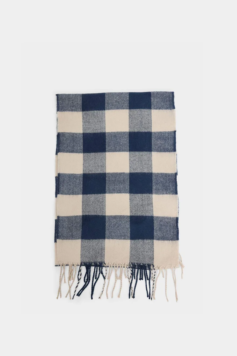 DeFacto Man Plaid Neck Scarf