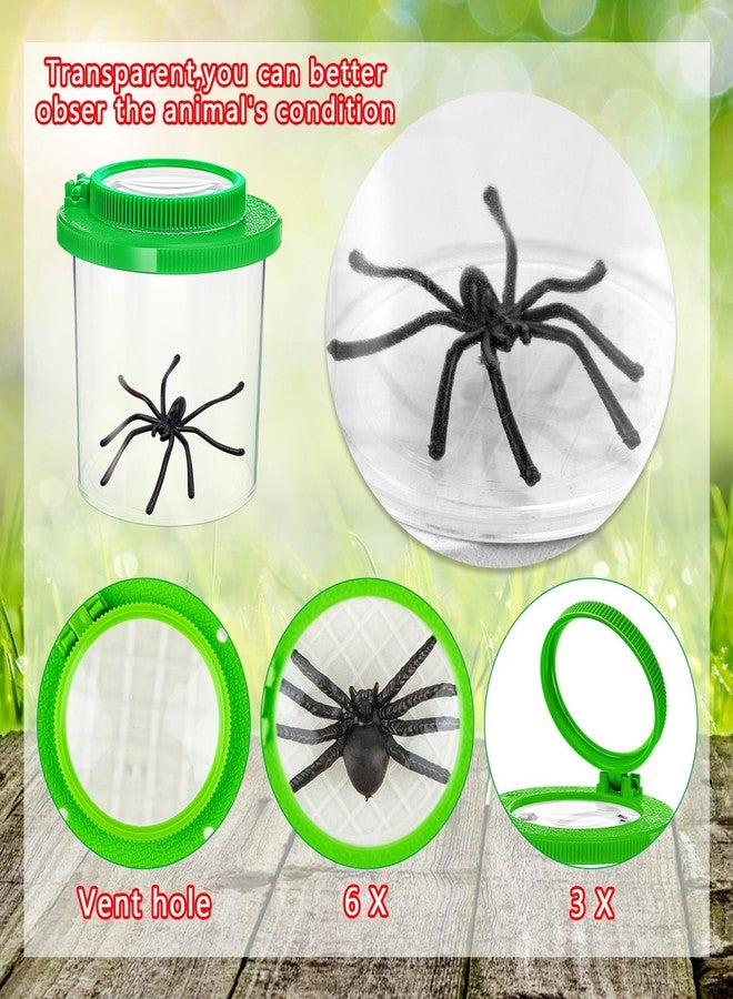 توريناليتال عارض الحشرات للأطفال، طقم مكون من قطعتين من صندوق التقاط الحشرات المكبرة للأطفال، حاوية مكبرة للحشرات، قفص حشرات، وعاء حشرات، مكبر، مستكشف الفناء الخلفي، مجموعة جمع عارض الحشرات - Image 3