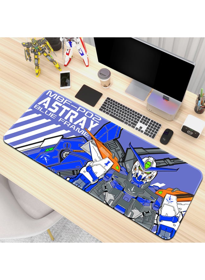 Gundam Mecha Style Anime Game Super Large Mouse Pad Thickened Personality Keyboard Pad Laptop Computer Office Desk Mat-Color:900x 400x 4mm Edge Lock-Pattern:Up To [22-10]]  - Image 1