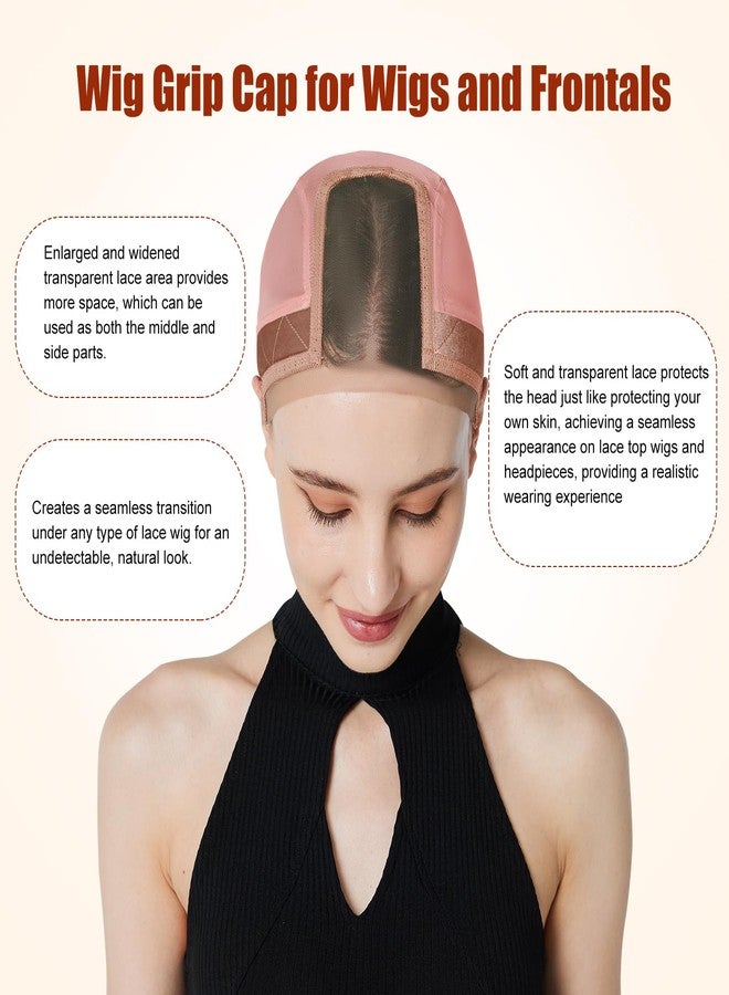 Xiushumyi Lace Wig Cap for Women,Adjustable Wig Grip Cap with Grip Band for Keeping Wigs In Place,Non Slip Caps Make Your Wigs Be Glueles(Light Brown) - Image 5
