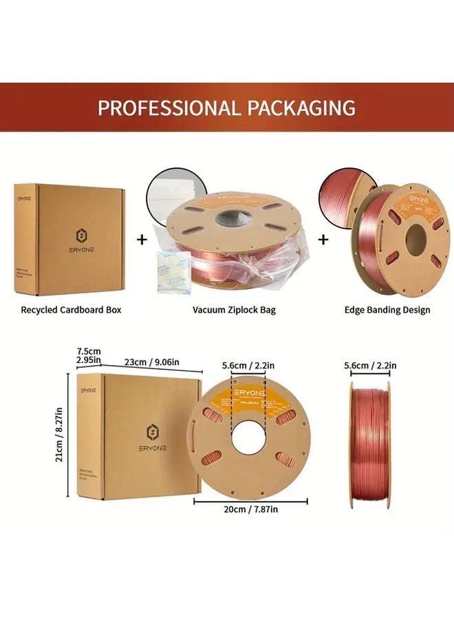 ERYONE Silk PLA 3D Printer Filament 1 75mm 1kg Emerald Green Color - Image 4