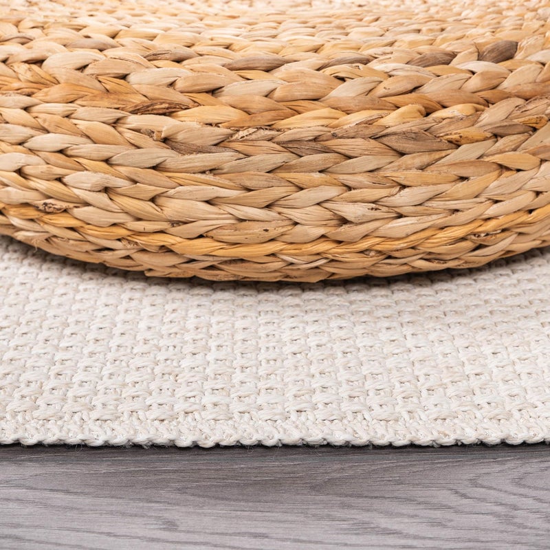 CAMILSON Easy Jute Rug 5x7, Indoor Outdoor Off-White Farmhouse Area Rugs for Living Room Patio and Kitchen Rug, Solid Woven Design, Easy-Cleaning, Washable Outside Carpet Alfombras (5 x 7) - Image 5
