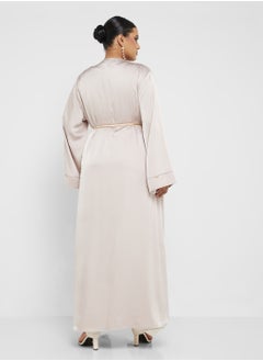 Khizana Plus size basic abaya  - Image 2
