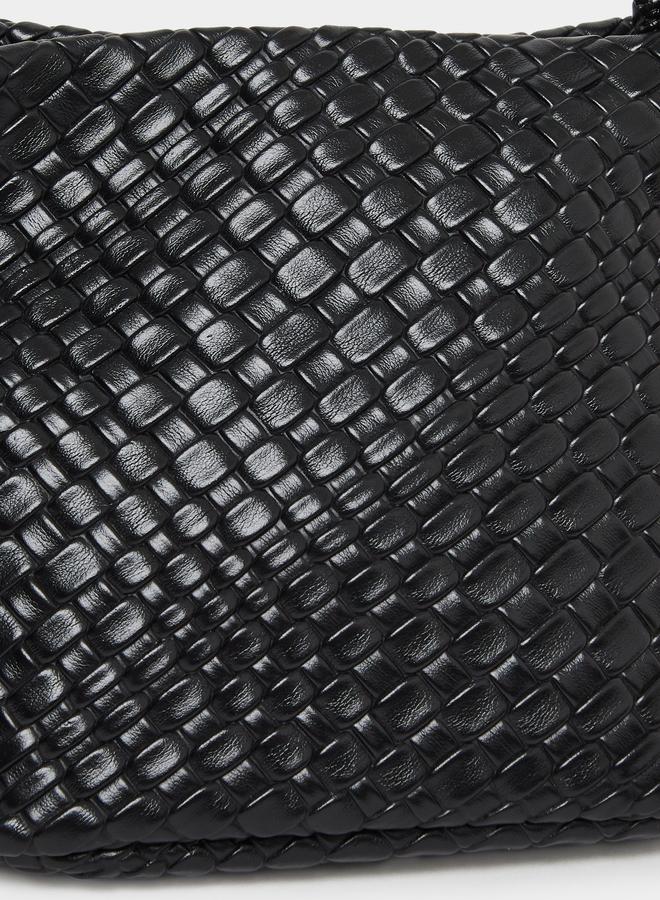 Styli Woven Design Tote Bag with Open Top - Image 3