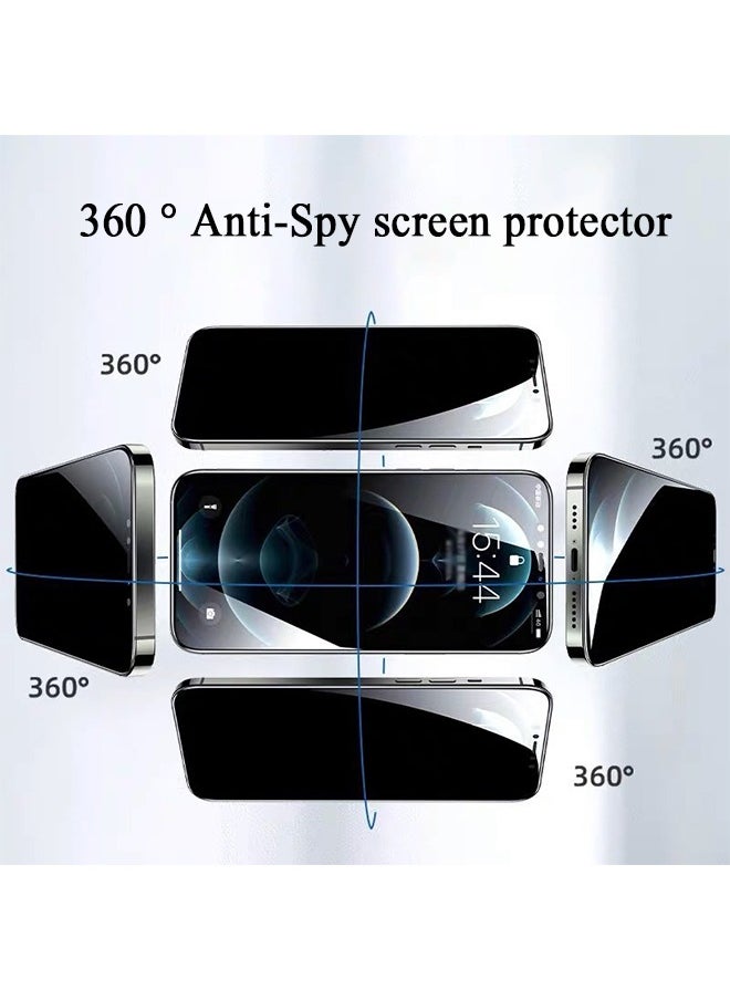 SNBFA 360° Privacy Tempered Glass Screen Protector for Nothing Phone 2A, Easy to Install Protection with Fingerprint Ultra Clear Touch Sensitivity Anti-Spy Screen Protector 1 PCS  - Image 4