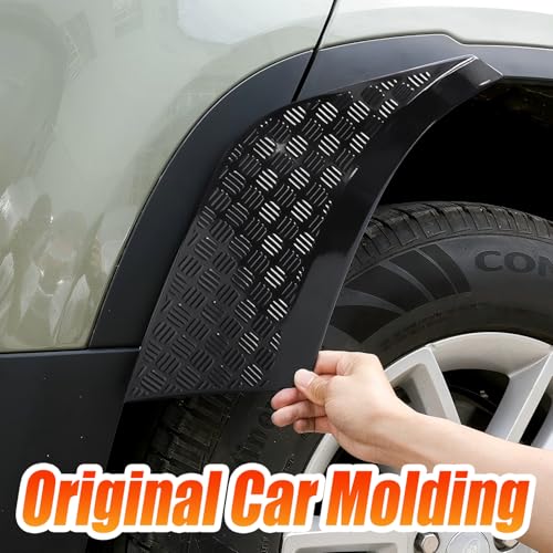 GafeSkui Rear Wheel Arch ABS Black Body Anti-Scratch Protection Cover Trim Kit Compatible with 2020-2025 Land Rover Defender 110 130 Decoration Armor Sticker Trim Exterior Accessories - Image 3