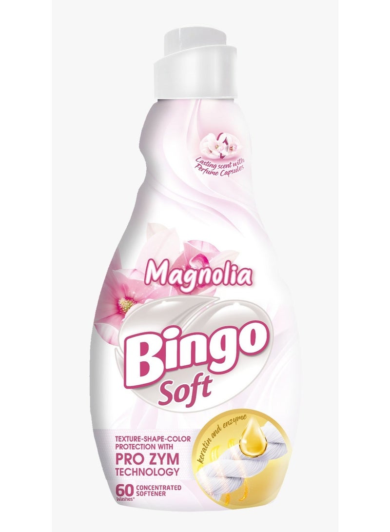 Bingo Soft Concentrated Fabric Softener 1.44L Magnolia Garden with Bingo Powder Laundry Detergent Bundle - Image 2