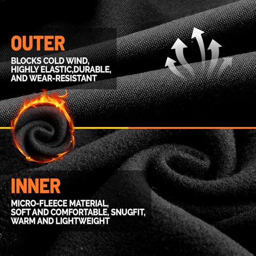 GXCROR Winter Balaclava Ski Mask,Windproof & Thermal,Face Mask for Skiing,Motorcycling,Fishing,Running Black - Image 4