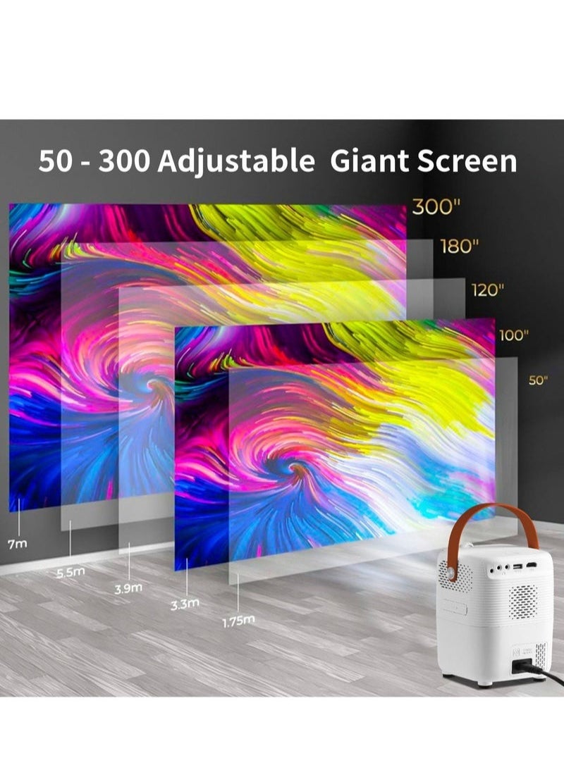 Umiio - Intelligent Screen Projector 5G WiFi Bluetooth Quadrangle Trapezoid 1080P Android Projector For Move Music TV Game Casting - Image 1