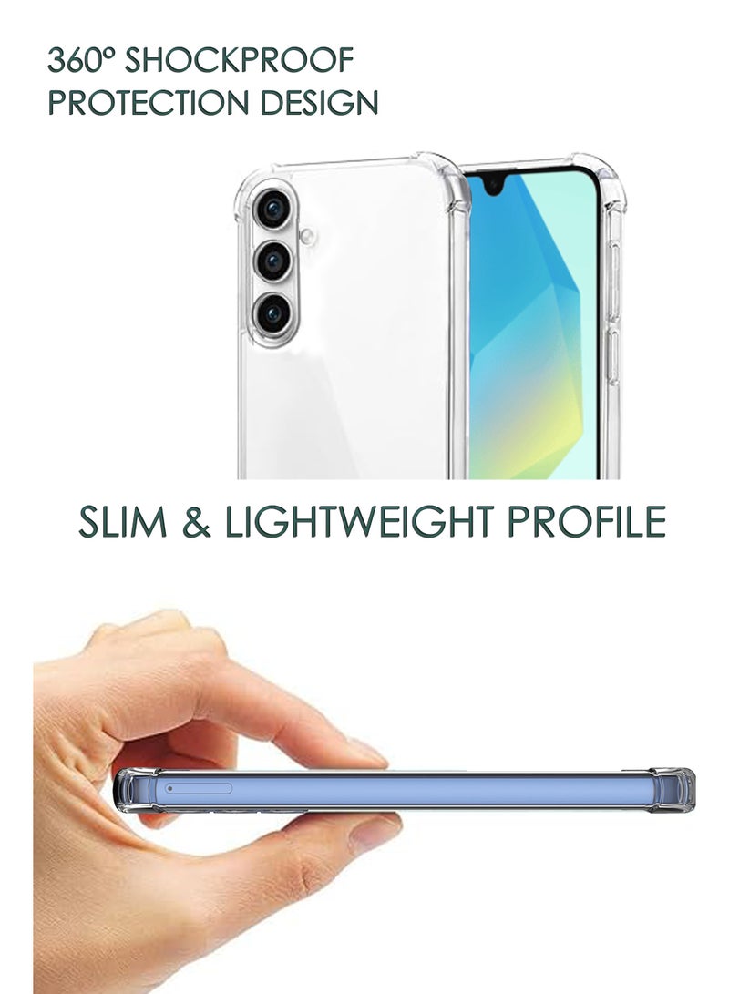 Samsung Galaxy A16 - Ultra Clear Transparent Silicone Drop-Proof Clear Flexible Protective Phone Cover - Transparent | Compatible For Samsung Galaxy A16 - Image 4