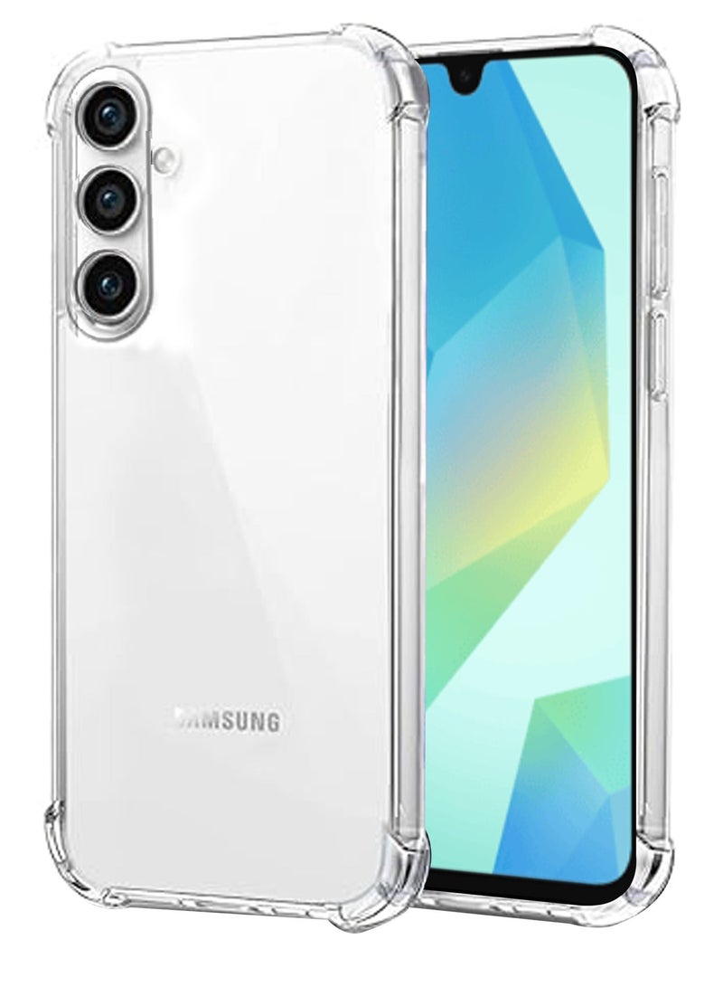 Samsung Galaxy A16 - Ultra Clear Transparent Silicone Drop-Proof Clear Flexible Protective Phone Cover - Transparent | Compatible For Samsung Galaxy A16 - Image 1