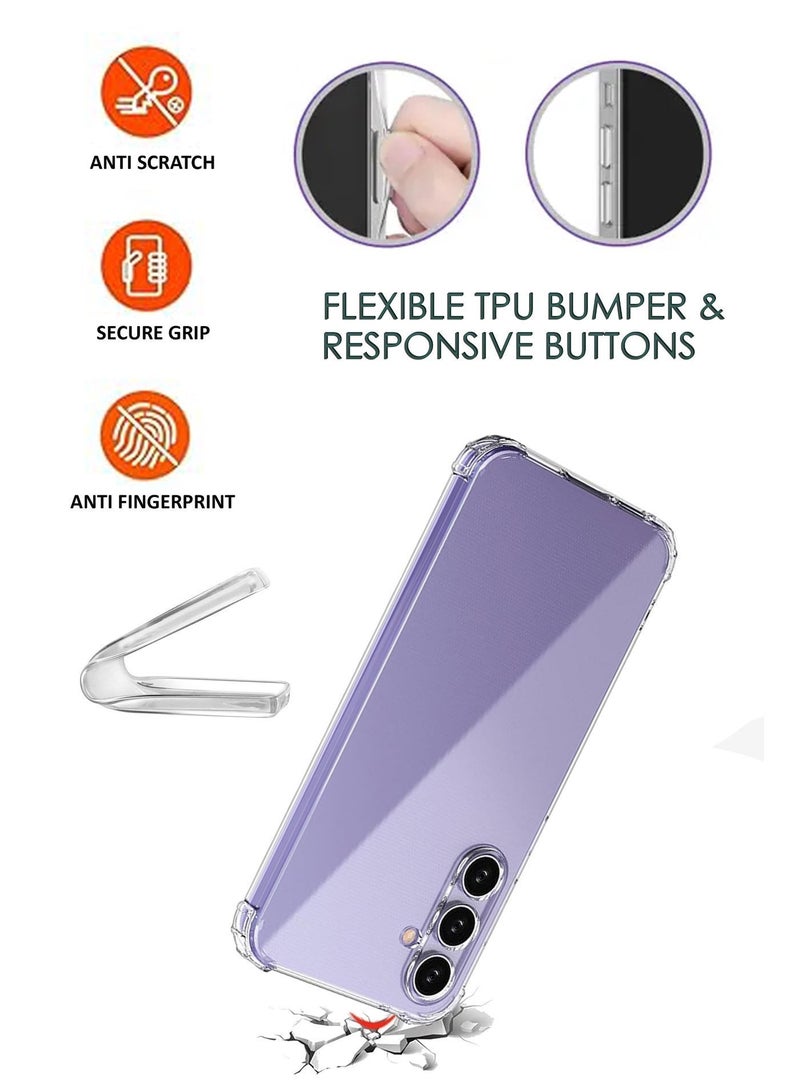 Samsung Galaxy A16 - Ultra Clear Transparent Silicone Drop-Proof Clear Flexible Protective Phone Cover - Transparent | Compatible For Samsung Galaxy A16 - Image 2
