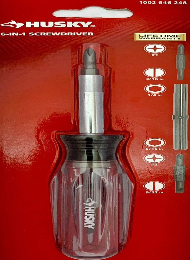 Husky Multipurpose 6-in-1 Screwdriver - Image 1