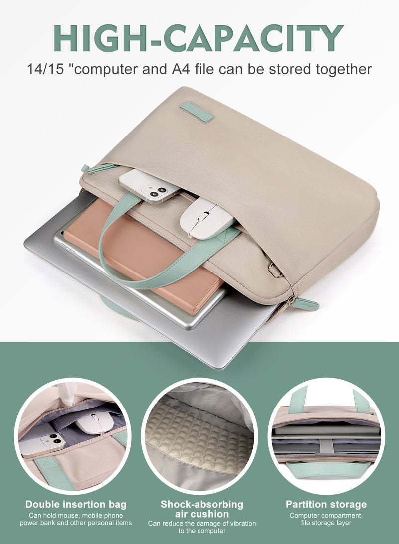 URbazaar Laptop Case, 15.6 inch TSA Laptop Bag Laptop Sleeve Water Resistant Computer Case Laptop Carrying Case Compatible for Lenovo, HP, Dell, Asus Notebook, Gifts for Men Women - Image 4