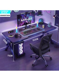 ACPLAY Gaming Table,Gaming Desk,Ergonomic PC Desktop Computer Desk,Home Office Desk,Versatile Gaming and Study Solution for Modern Homes,Ideal for Students and Gamers, Spacious and Functional（120x60x75cm）  - Image 4