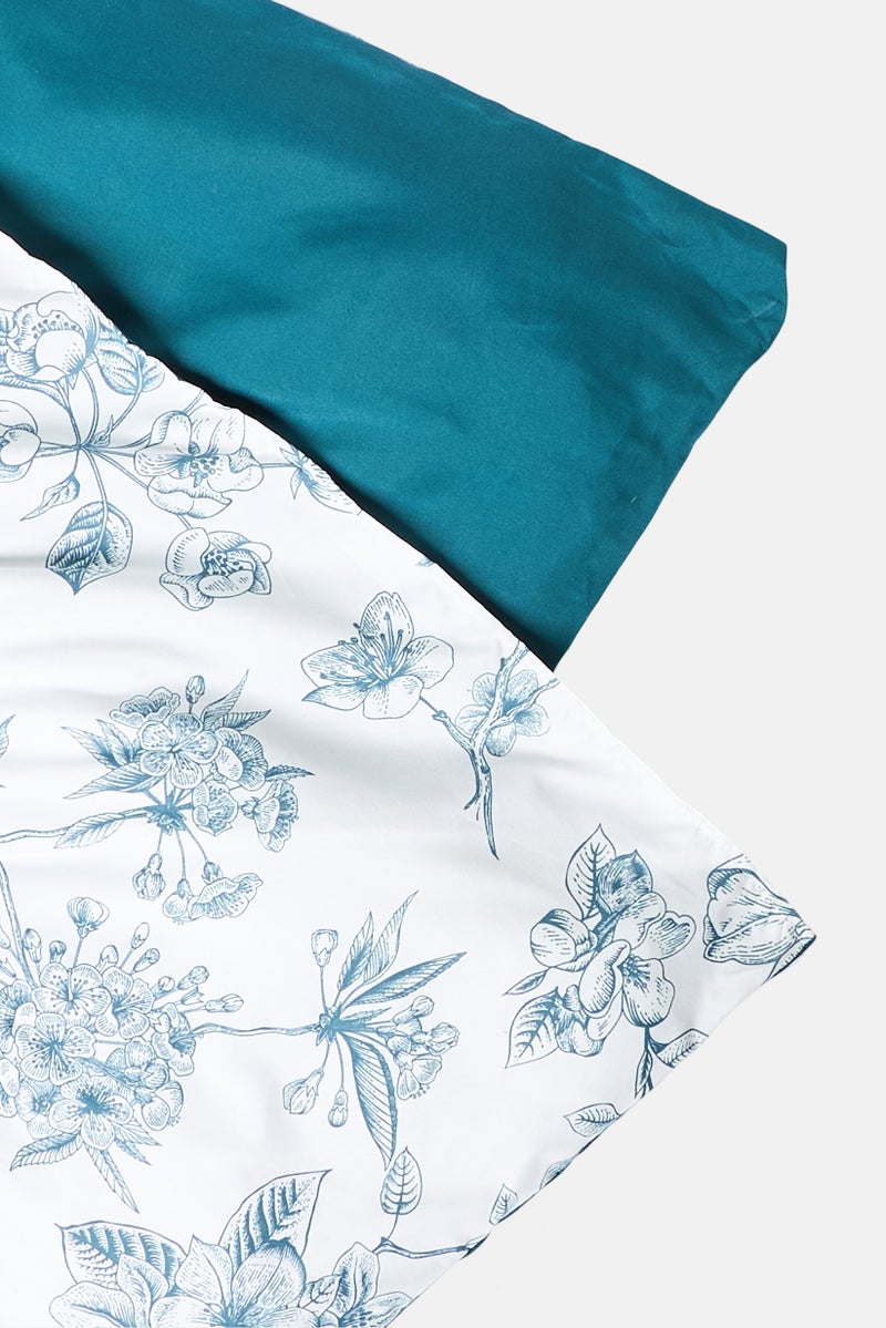 Catherine Malandrino 2 Pcs Floral Print Comforter Set, Multicolor  - Image 4