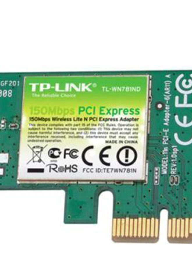 تي بي لينك محول إكسبرس لاسلكي لايت N PCI بسرعة 150 ميجابت في الثانية أسود - Image 3