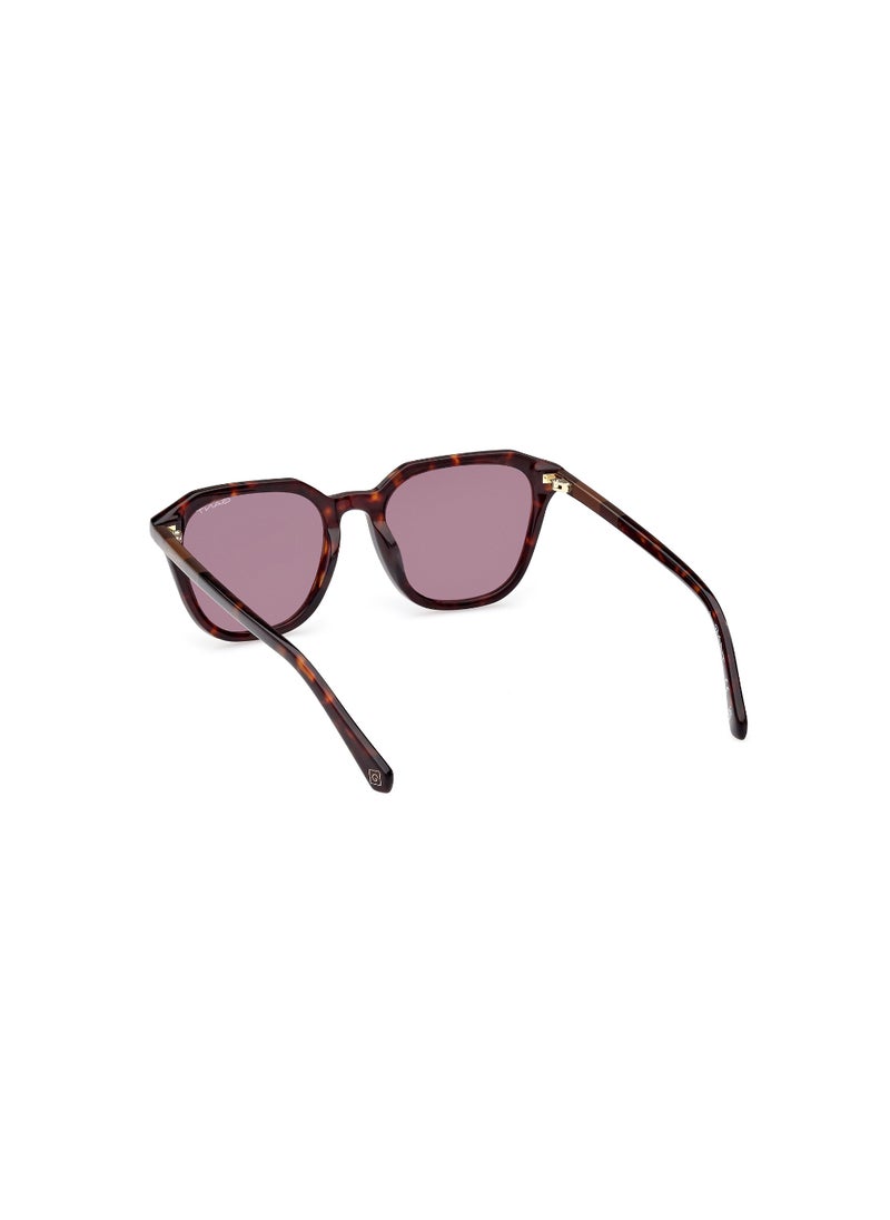 GANT Women's UV Protection Asymmetrical Shape Acetate Sunglasses GA809952E50 - Lens Size: 50 Mm - Dark Havana  - Image 5