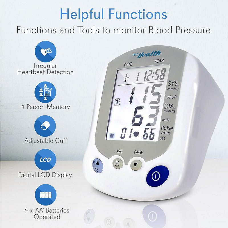 PyleSport PHBPB20 Blood Pressure Monitor Black - Image 2
