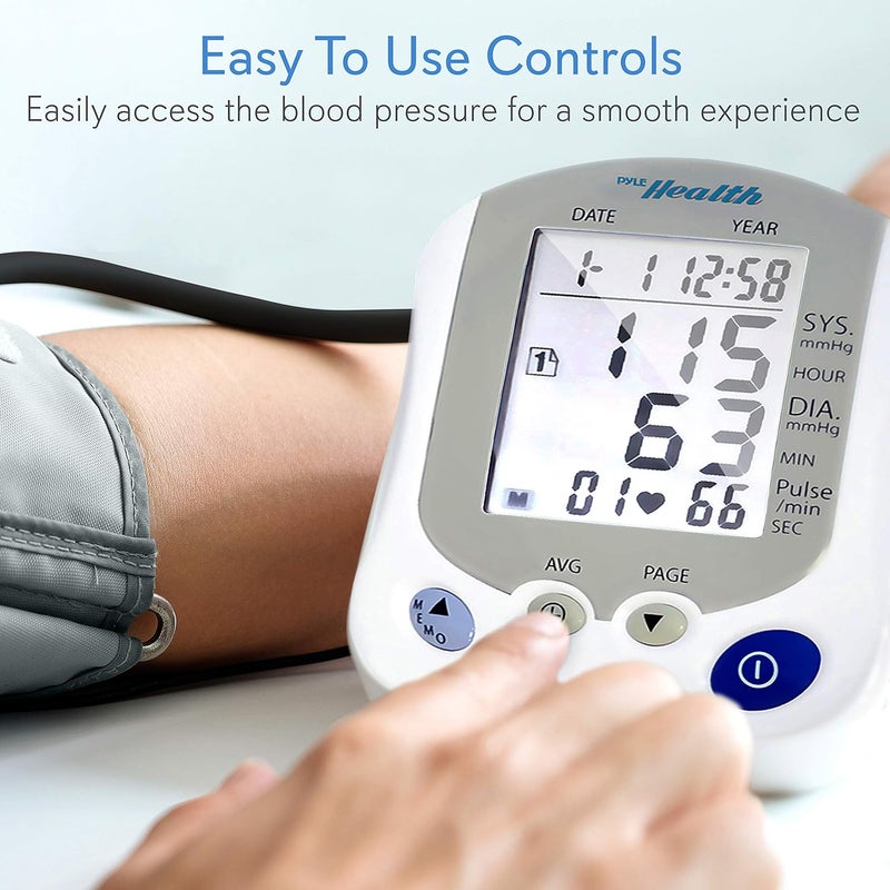 PyleSport PHBPB20 Blood Pressure Monitor Black - Image 5