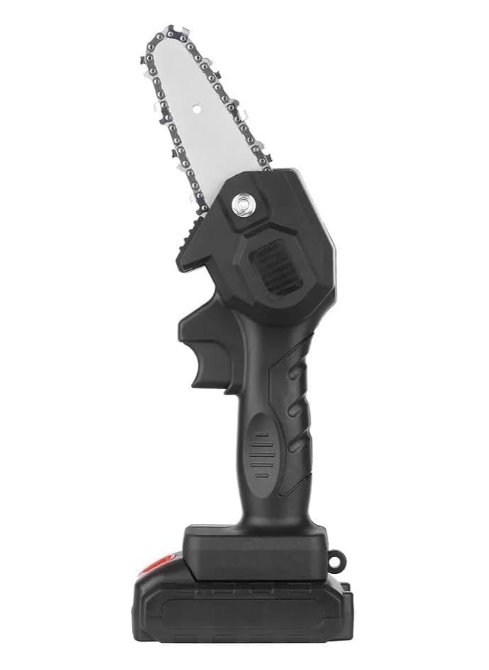 Generic - 20V 160W Heavy Duty Rechargeable Battery Chainsaw, Cordless Electric Chainsaw with 1x 2000mAh Rechargeable Battery, One Handed Portable Tree Branch Pruning, Wood Cutting with Safety Button Lock - Image 1