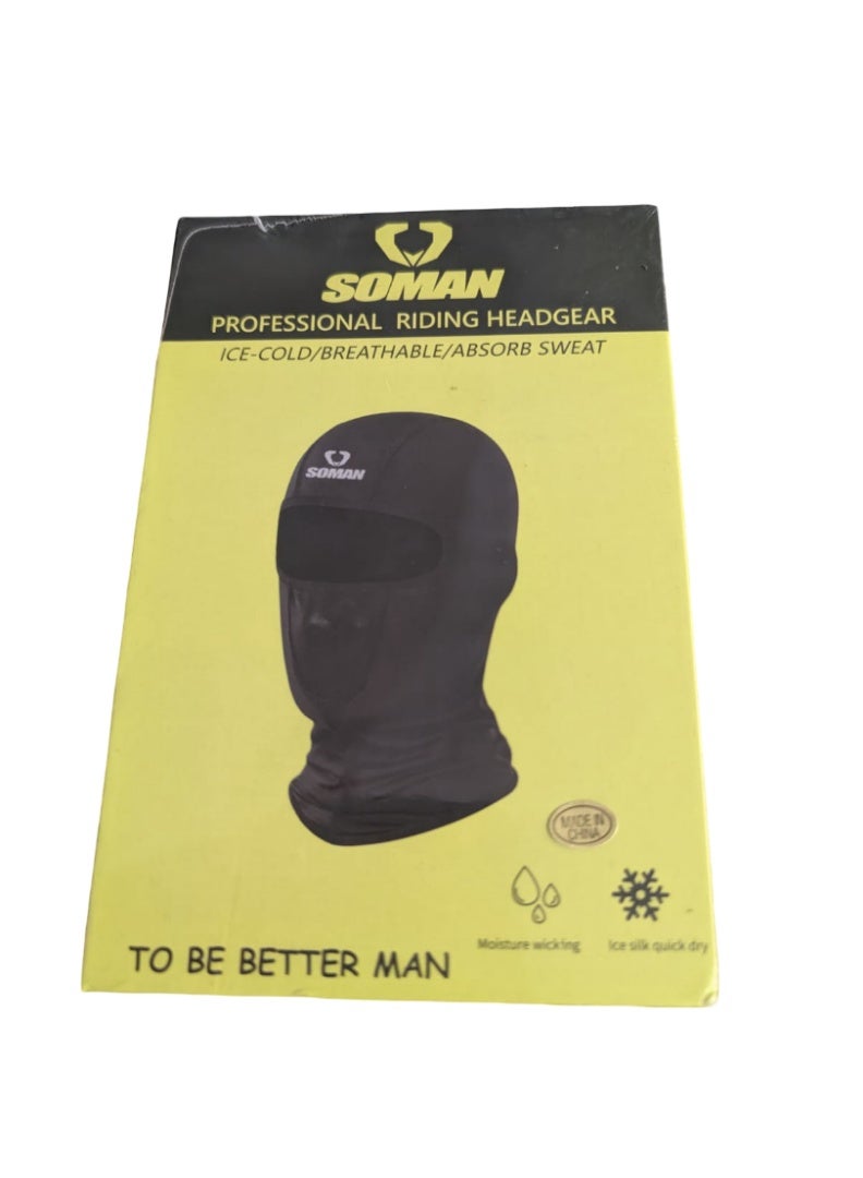 SOMAN Professional Riding Headgear Face Mask Balaclava – Ice Cold Breathable Motorcycle Riding Mask - Image 3