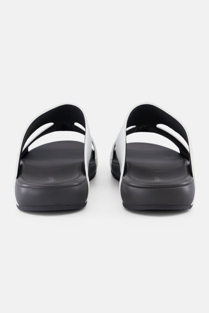 Algspar صنادل عربية للرجال سهلة الارتداء، بيضاء - Image 4